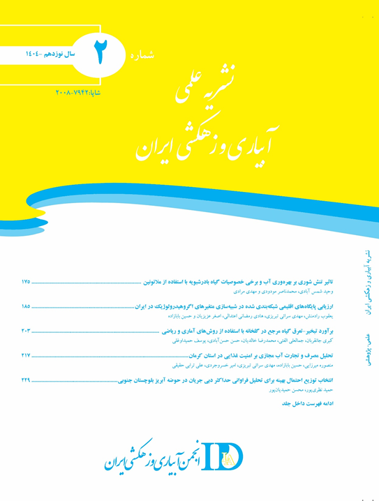 نشریه آبیاری و زهکشی ایران